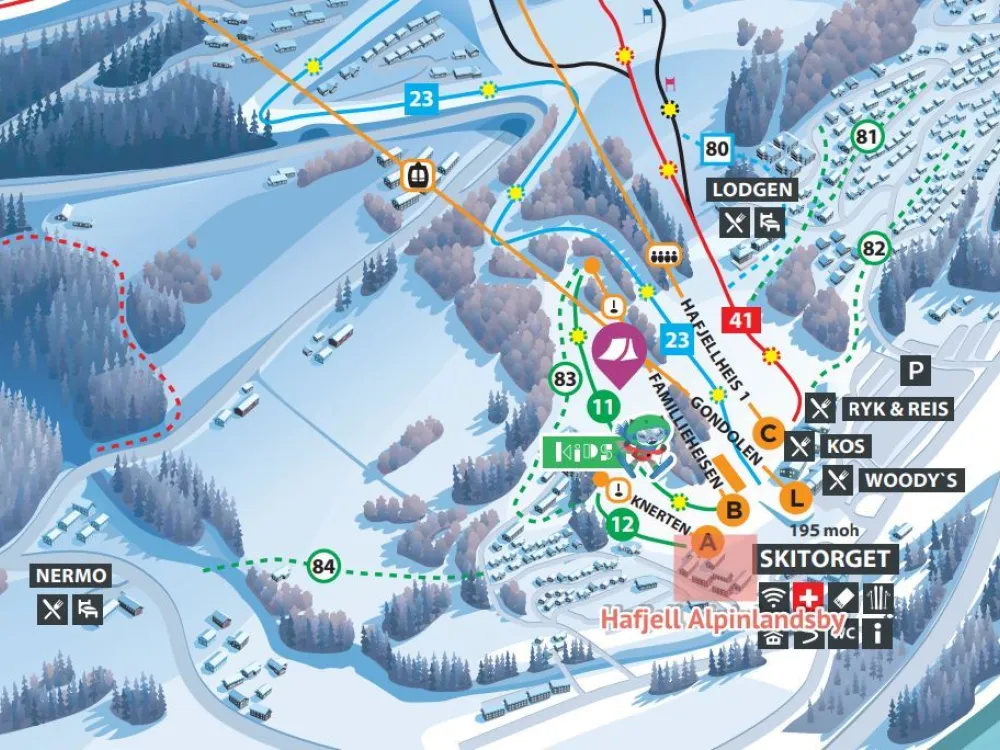 Hafjell Alpinlandsby. Lägenhet nr. 26